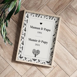 Grandparents and great grandparents pregnancy announcement poster - great grandmother - grandparents - Personalized - Pregnancy