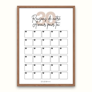 30 Reasons To Show You Our Love Poster - 30th Birthday Gift - 30th Anniversary Printable Poster - Party Decoration
