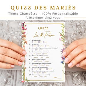 Country-themed wedding quiz - Wedding games - Wedding activities - Customizable - Wedding entertainment - Wedding quiz game