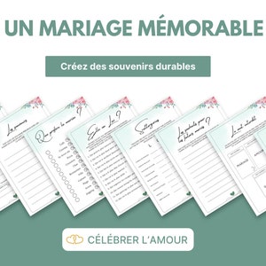 May include: A set of printable wedding game cards with floral accents. The cards feature titles like "Who Prefers the Music?" and "The Forbidden Word".
