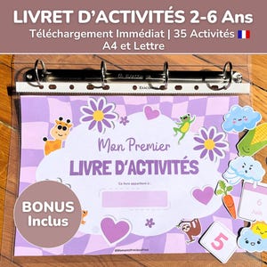 Livret d’activités montessori pour enfants, apprentissage pour tout-petits, développement cognitif pour enfants de 2 à 6 ans,numérique