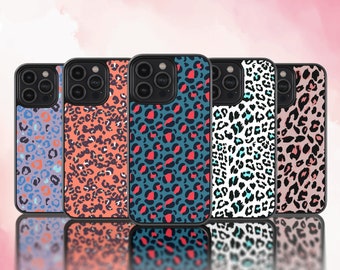 Leopard Leo Style Tough Phone Case iPhone 15 14 13 12 11 8 7 X XS XR Plus Pro Mini Max Samsung Galaxy S23 S22 S21 A72 A70 A54 A32 Ultra Plus