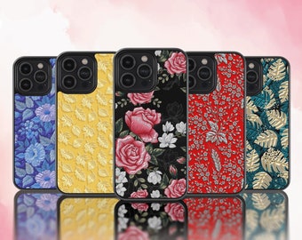 3D art Flower Phone Case iPhone 15 14 13 12 11 8 7 X XS XR Plus Pro Mini Max Samsung Galaxy S23 S22 S21 Ultra Plus A72 A54 Cover
