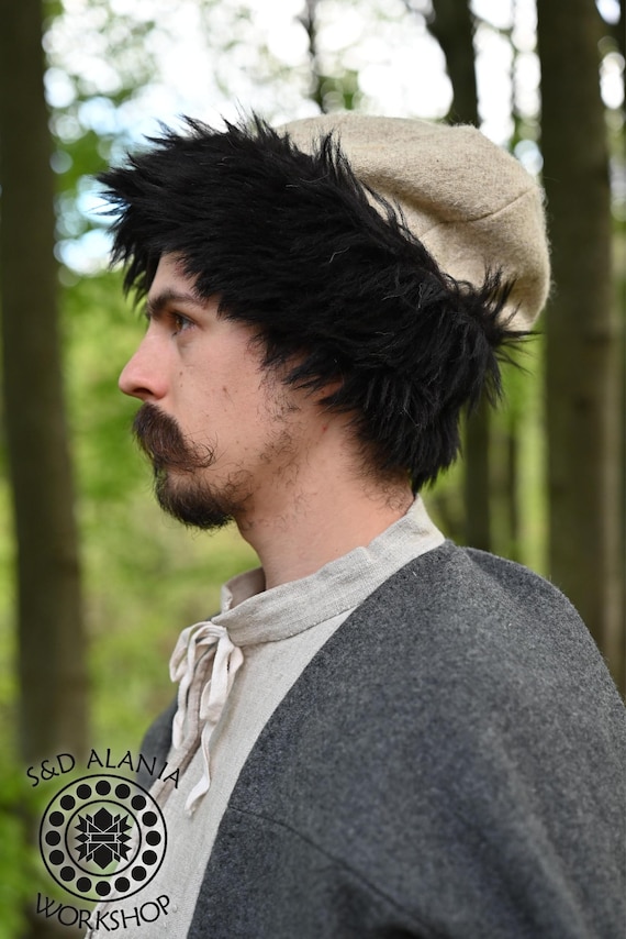 Wool Kolpak Hat With Sheep Fur, Peasant Hat, Poland, Hungary