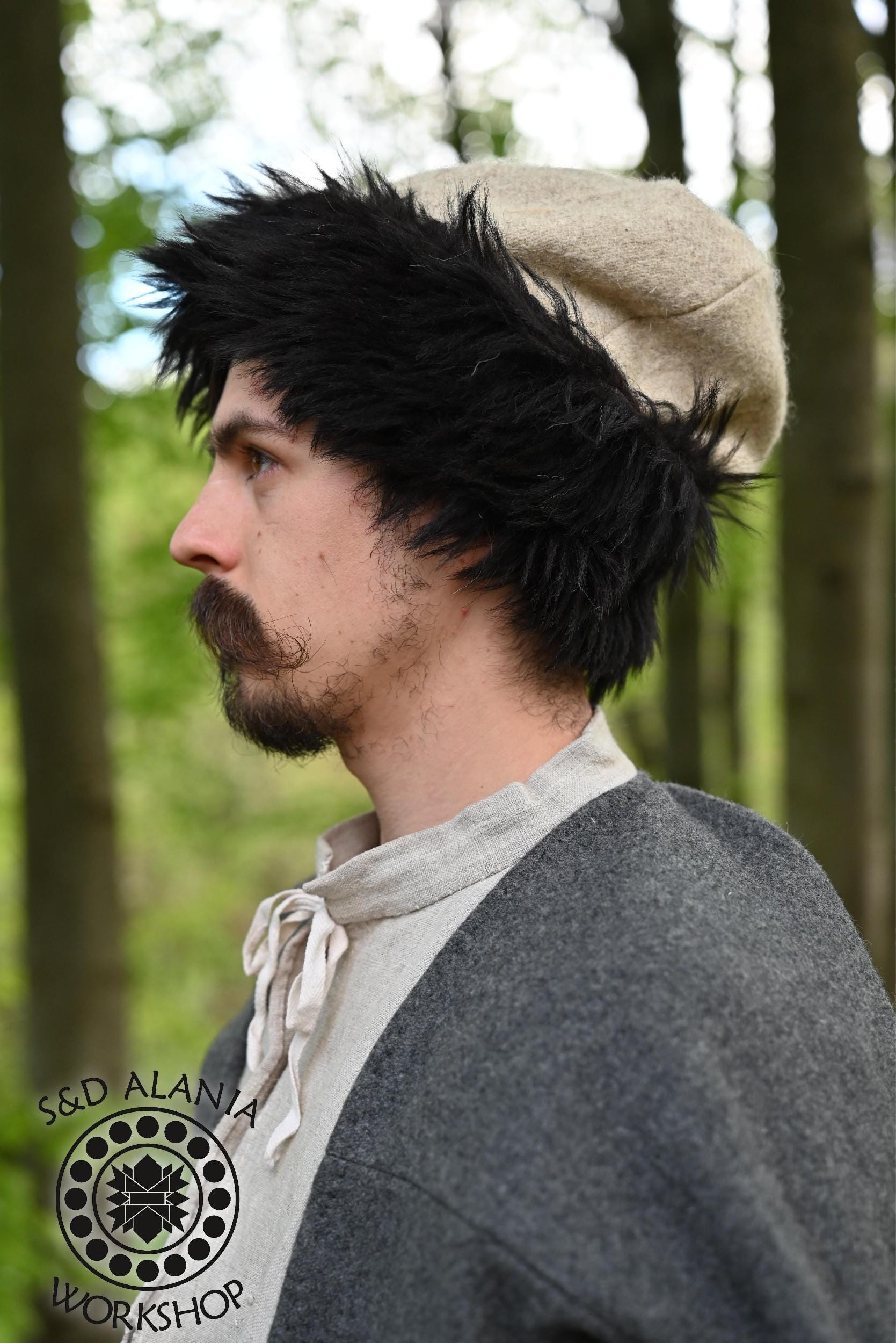 Wool Kolpak Hat With Sheep Fur, Peasant Hat, Poland, Hungary