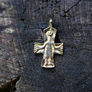 Early medieval cross pendant, Slavs, Magyars, 10-11th century