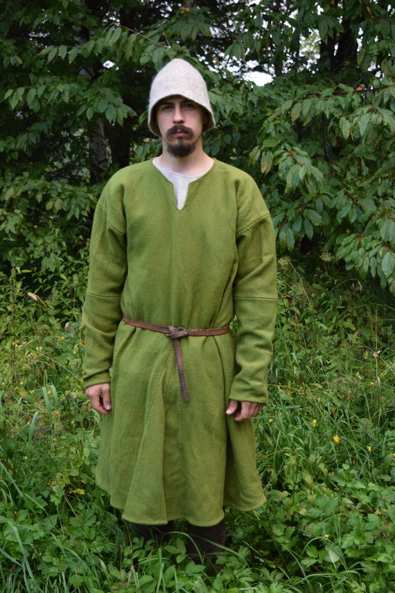 Four Gores Wool Tunic Inspired Kragelund Mose Tunic, Medieval Four Gores Wool Tunic Inspired Kragelund Mose Tunic, Medieval
