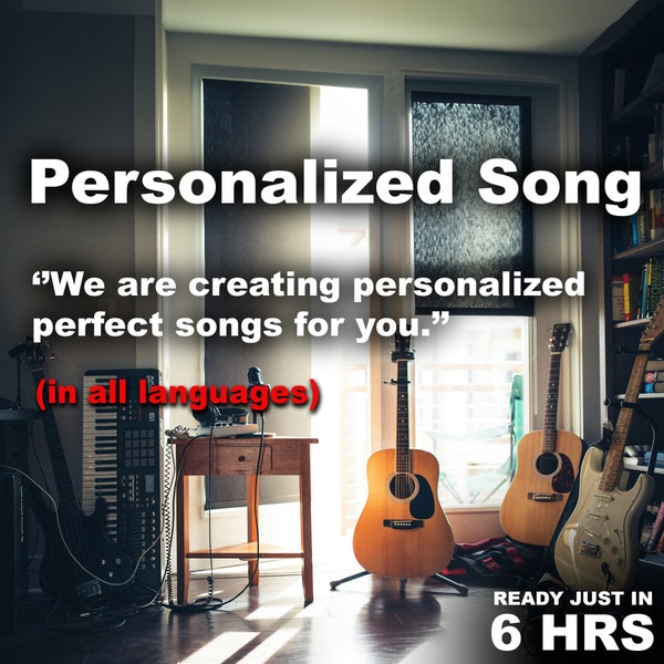 Des chansons spéciales pour vous ! (Fichier MP3) Service de Paroles et de Composition Personnalisées| Idées Cadeaux Romantiques|