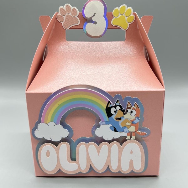 dog party favor box | set of 6 | favor boxes | party decoration