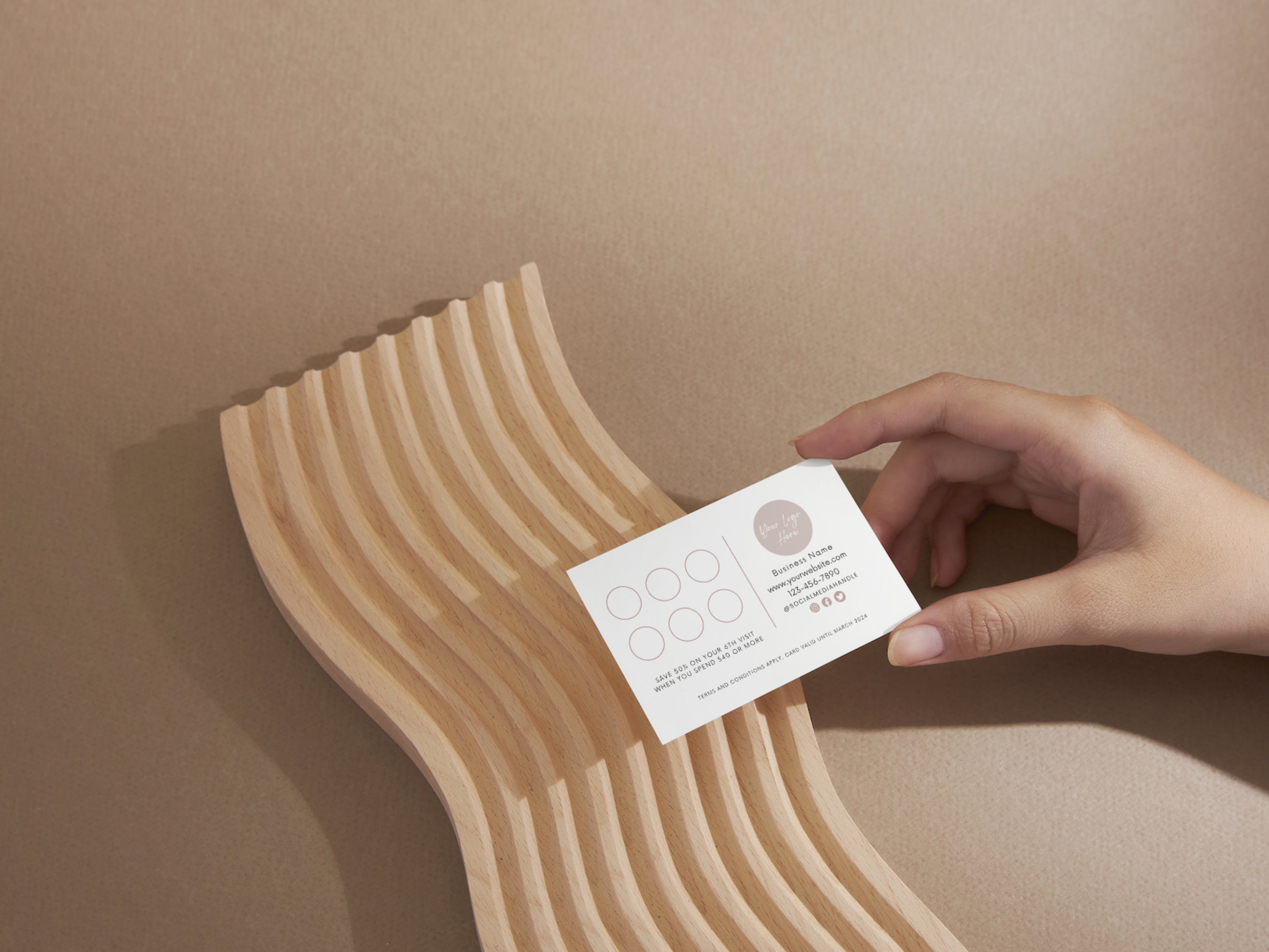 Loyalty Card Template Editable, Printable Loyalty Cards, Modern ...