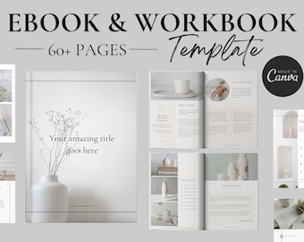 Coaching Workbook Canva Template, Ebook Lead Magnet, Professional Client Resource  (Digital Download)