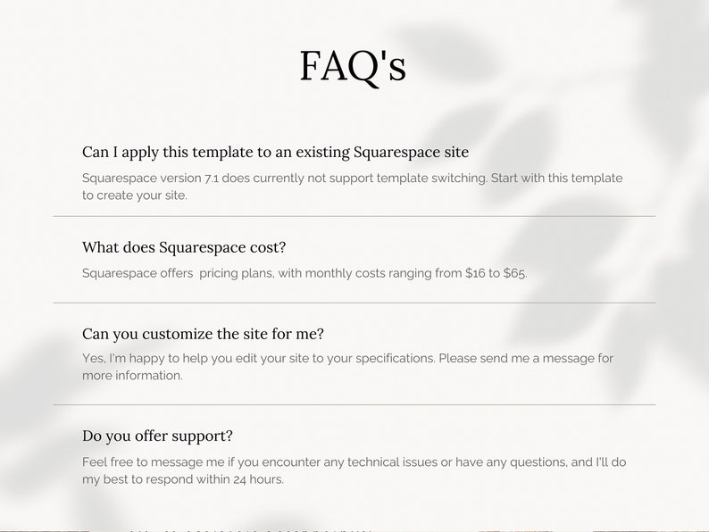 Webbplatsmall Squarespace-mall, Portfolio-webbplats, Squarespace-mall, Webbdesign, Bloggwebbplats, Coaching-webbplatsmall bild 10