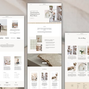 Minimalist Squarespace 7.1 Website Template, Small Business, Blog - Etsy
