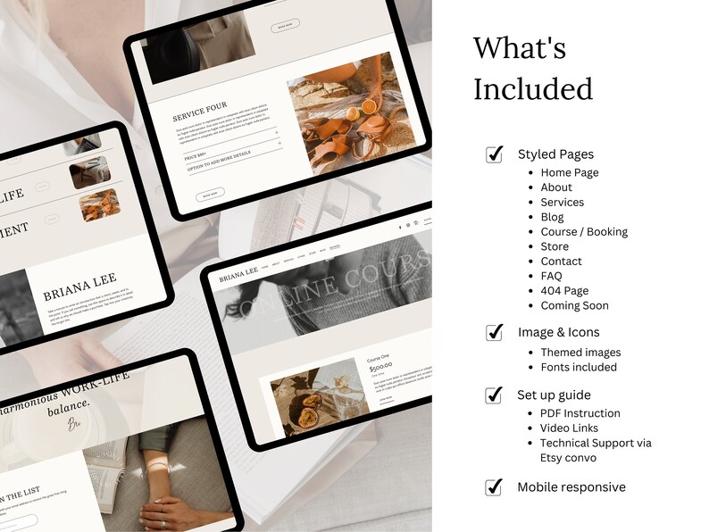 Webbplatsmall Squarespace-mall, Portfolio-webbplats, Squarespace-mall, Webbdesign, Bloggwebbplats, Coaching-webbplatsmall bild 5