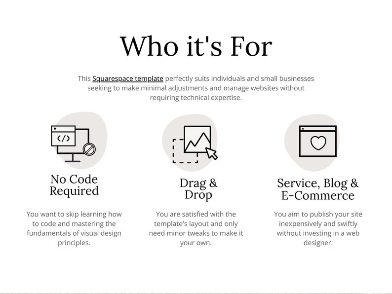 Webbplatsmall Squarespace-mall, Portfolio-webbplats, Squarespace-mall, Webbdesign, Bloggwebbplats, Coaching-webbplatsmall bild 6