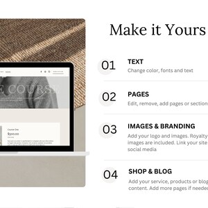 Webbplatsmall Squarespace-mall, Portfolio-webbplats, Squarespace-mall, Webbdesign, Bloggwebbplats, Coaching-webbplatsmall bild 4