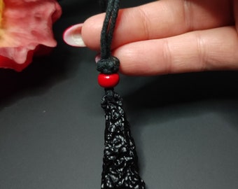 Genuine Tektite Pendant Necklace, Gemstone Pendant, Raw Tektite Pendant, Tektite Crystal Men Pendant, Spiritual necklace, Gift for men