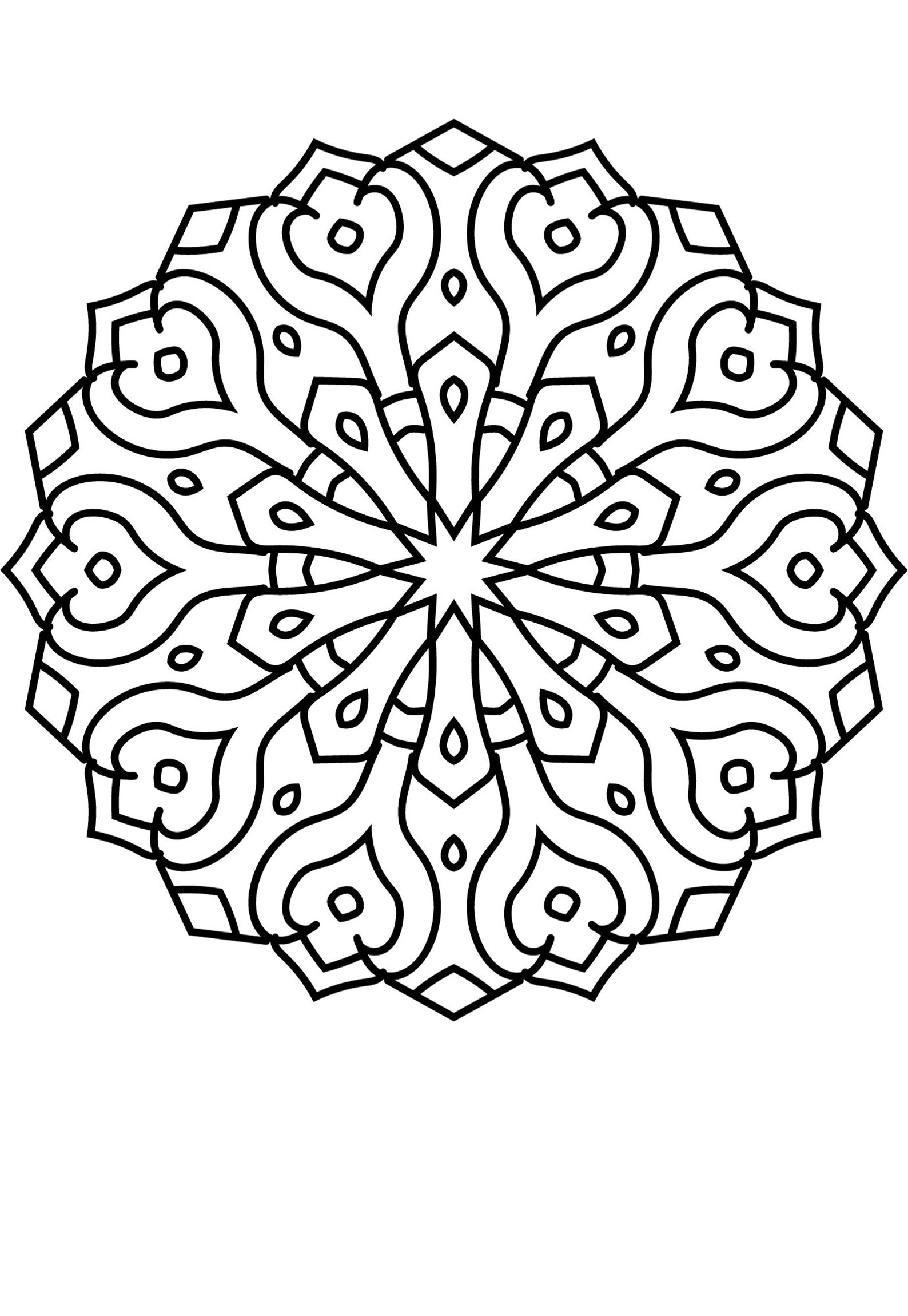 Mandala Coloring Pages for Kids Mandala Art Flower Mandalas
