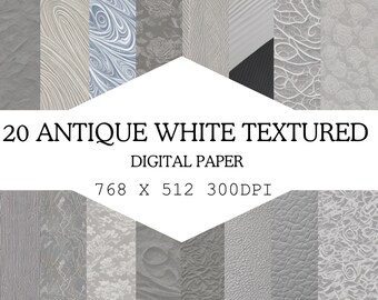 Grey Digital paper, seamless grey and white digital paper pack of 20, High-Resolution JPG - Ideal for Scrapbooking and Crafts commercial use