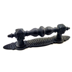 Anavarza Home Brass Antique door handle, Barn door handle, Rustic door decor, Door ornament 8.46&#39;&#39;