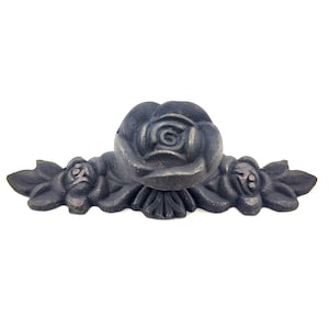 Brass Antique Rose Drawer handle, Cabinet Handle, Handle 3.9 inch