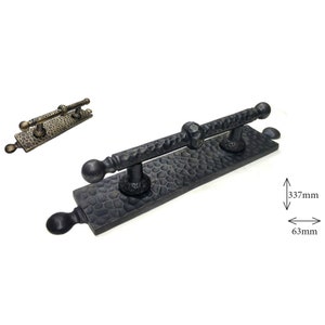 Anavarza Home Brass Antique door handle, Barn door handle, Rustic door decor, Door ornament 13.25&#39;&#39; - 33.7 cm