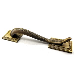Anavarza Home Brass Antique door handle, Barn door handle, Rustic door decor, Door ornament 14.8&#39;&#39;