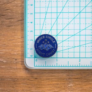 Night Court Needle Minder - Fantasy Bookish Cross Stitch Magnet - Gift for Book Lovers - High Fantasy Sewing Notion - Small Batch Artist image 2