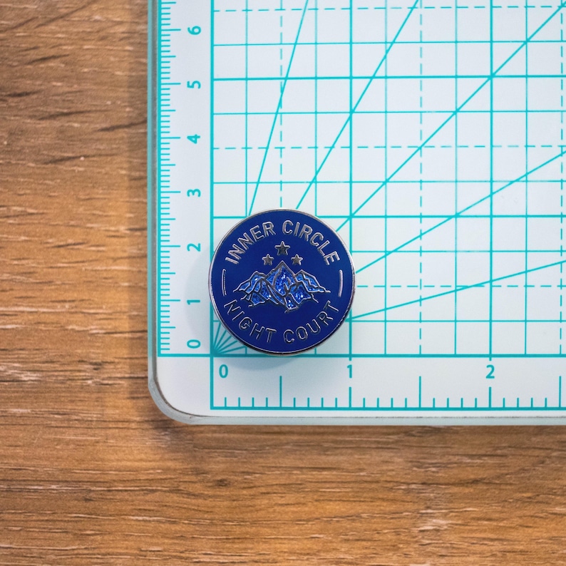 Night Court Needle Minder - Fantasy Bookish Cross Stitch Magnet - Gift for Book Lovers - High Fantasy Sewing Notion - Small Batch Artist image 2