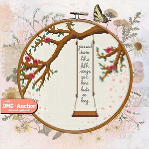Our Love Lasts So Long Cross-Stitch Pattern | Lyrics | Digital | Embroidery