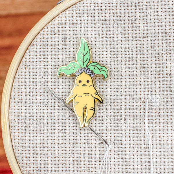 Magical Plant Needle Minder - Cross Stitch Embroidery Magnet