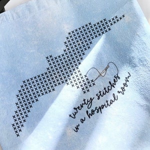 Bolsa de mano Twenty Stitches / Regalos para fans / Letras de canciones pop / Punto de cruz