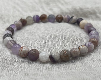 Flower Amethyst Crystal Gemstone Bracelet