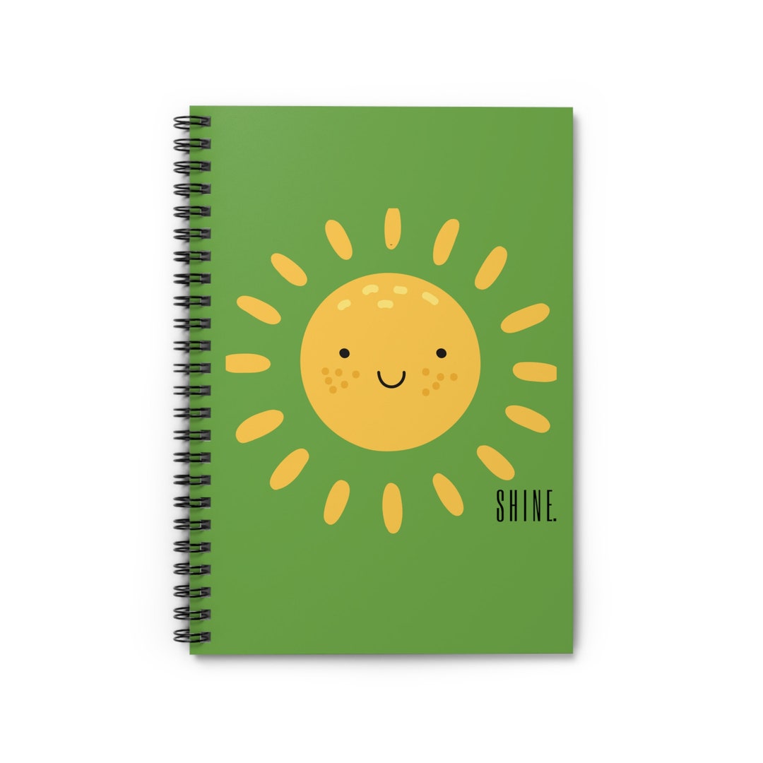 Shine Notebook, Sun Notebook,cute Kids Notebook,statement Notebook ...