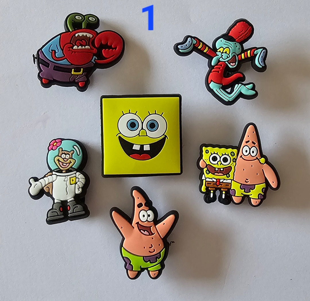 croc charms spongebob