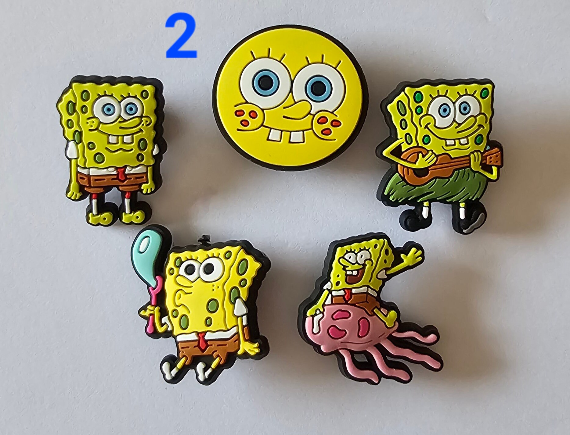 croc charms spongebob