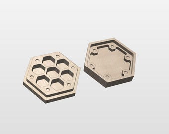 CNC Dateien: Hexagon Boxen - 5 Variationen - Würfel, Schmuck, Erinnerungsbox - Digitale Datei für CNCs - Beinhaltet Werkzeugwege - CRV v12 inklusive - SVG