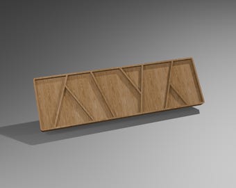 Abstraktes Charcuterie-Tablett - Digitale Dateien - CNC-Fräser - Holztablett