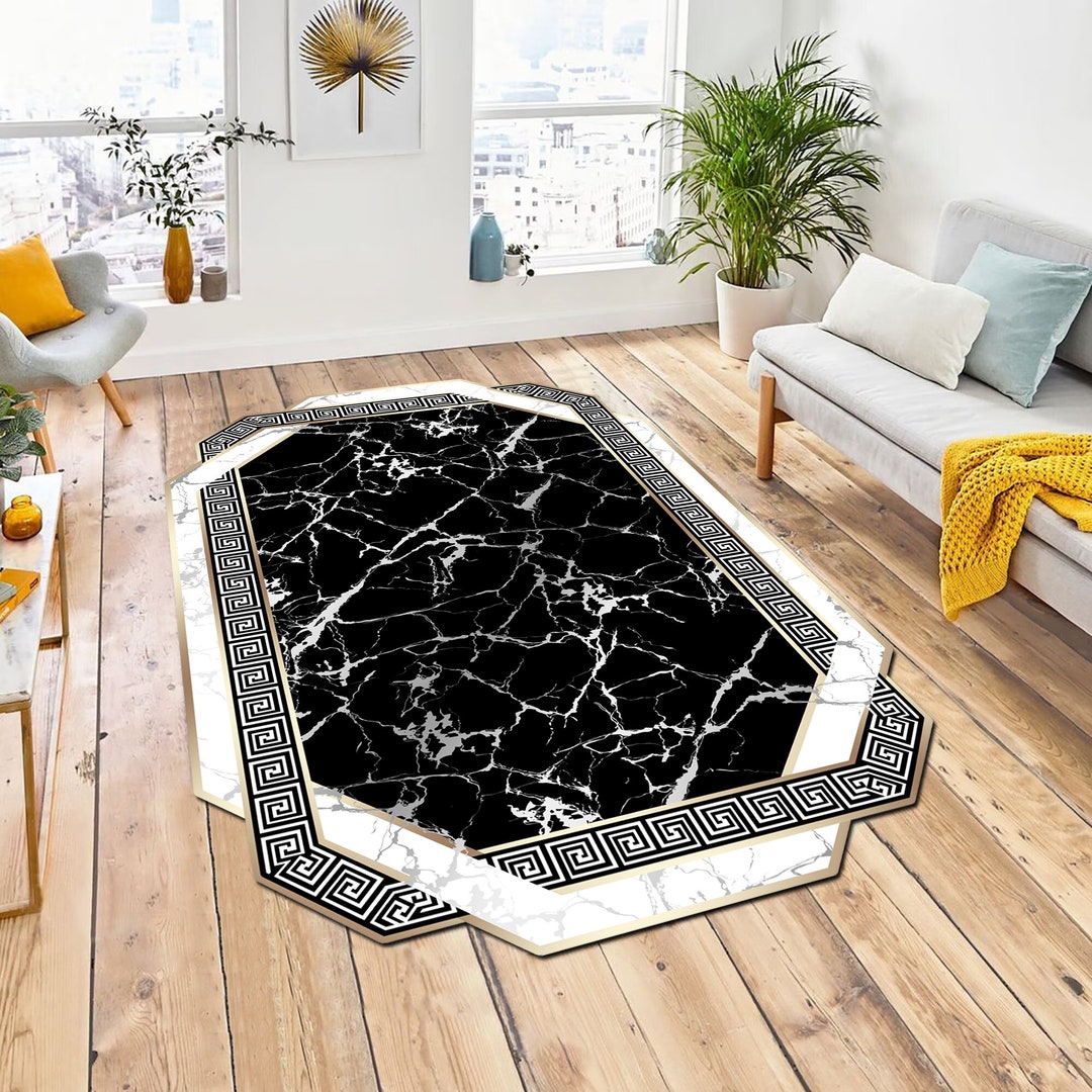 Marble Rug Marble Pattern Rugpattern Ruggeometric Etsy