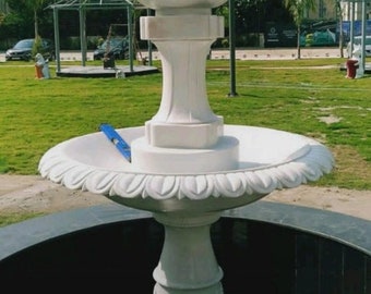 White marble Fountain for home