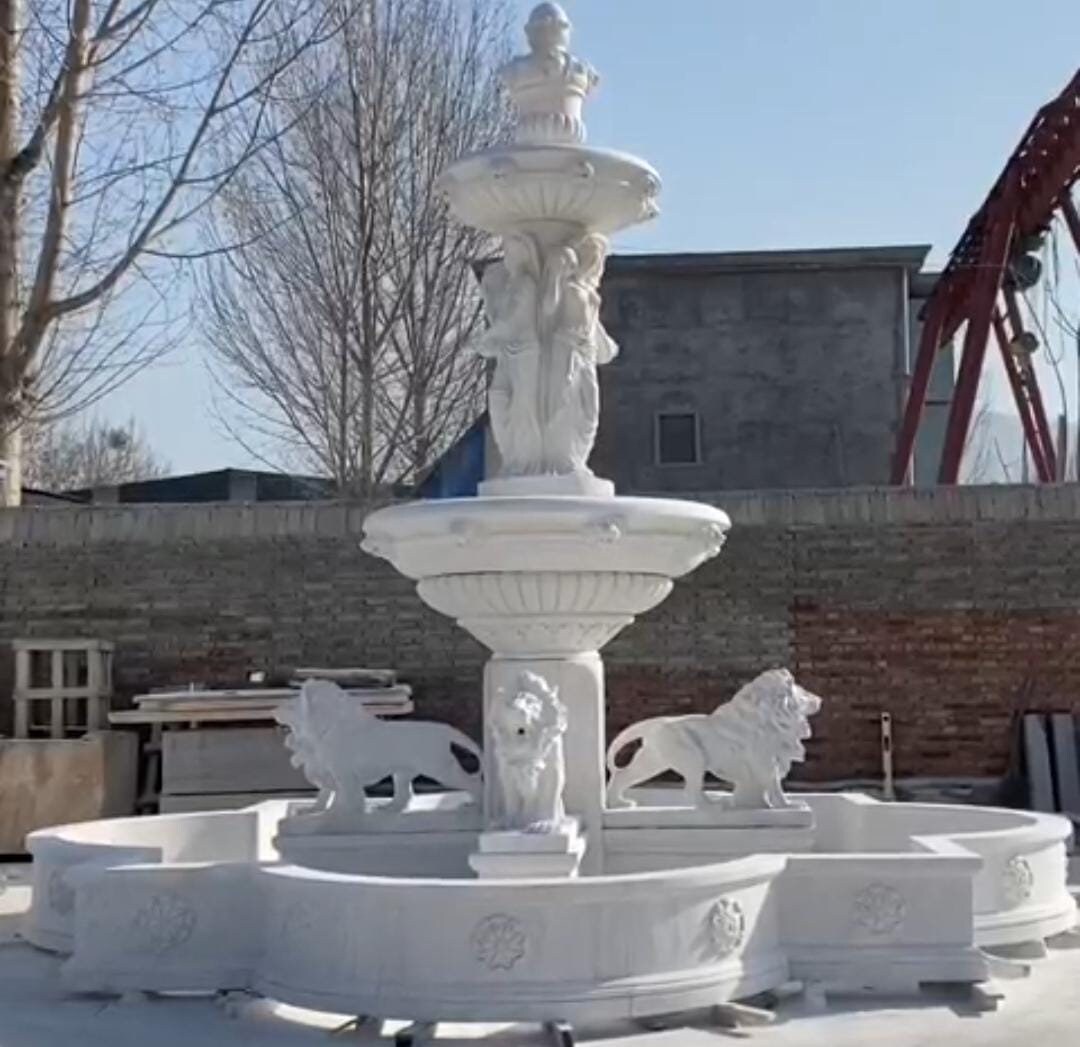 Fuente de mármol hecha a mano para interior y exterior - Etsy México, image size:1080x1047