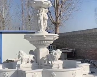 Fonte de mármore artesanal para ambientes internos/externos