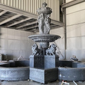 Classic Marble Fountain for Gardens - Durable & Elegant Outdoor Water Feature