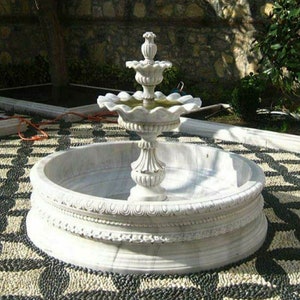 White marble  Fountain