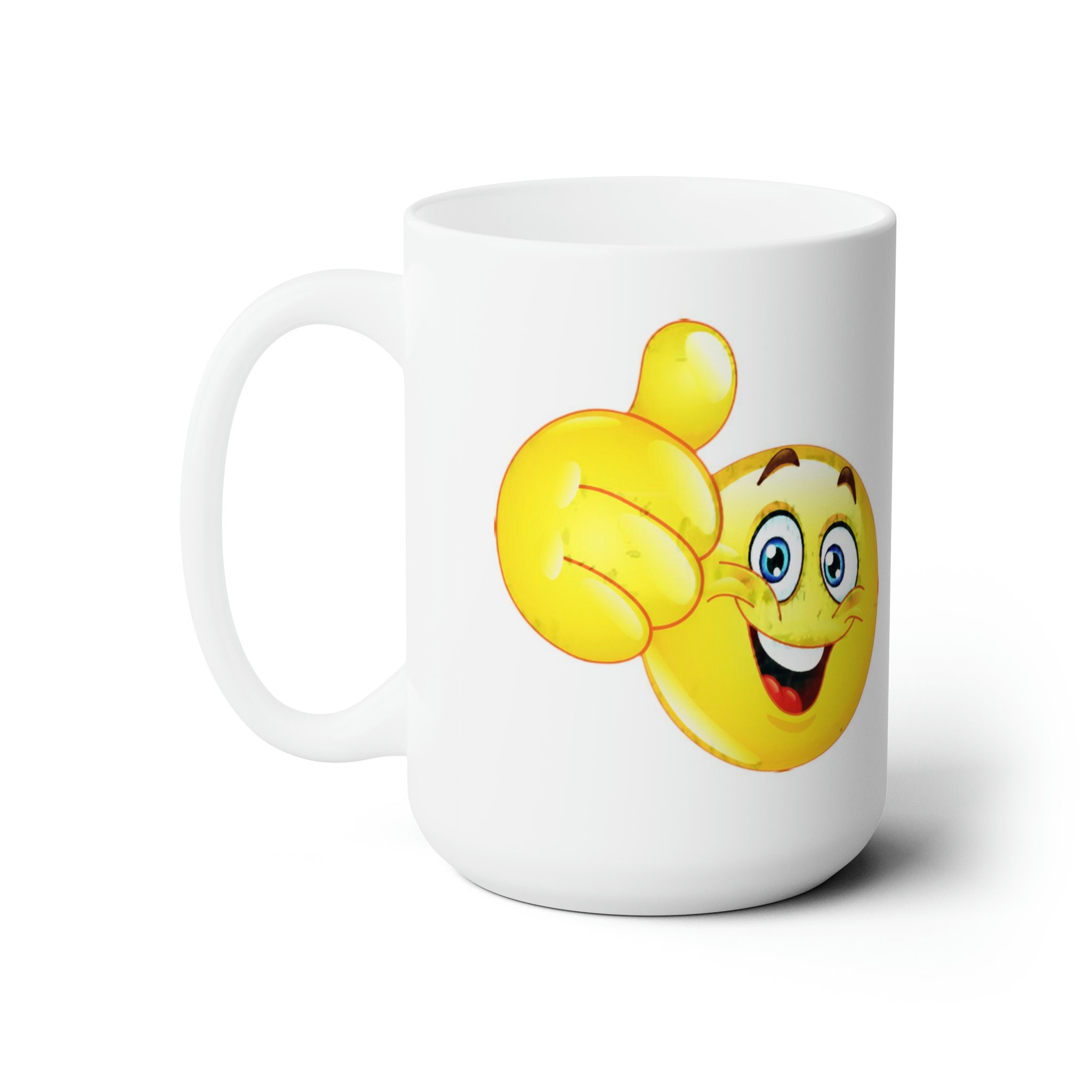 Mug Humoristique 15oz Avec Emoji Caca Rigolo - Cadeau Fun Et Décalé - Céramique Blanche