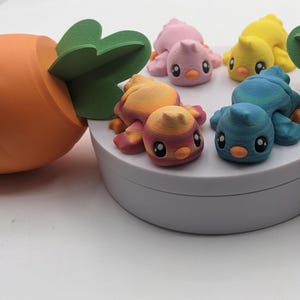 Carrot Egg and Flexi Chick Fidget Toy