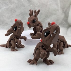 Christmas T-Rex Dinosaur Fidget Toy