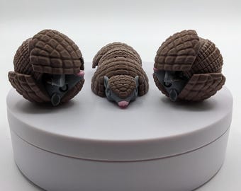 Friendly Articulated Armadillo Fidget Toy