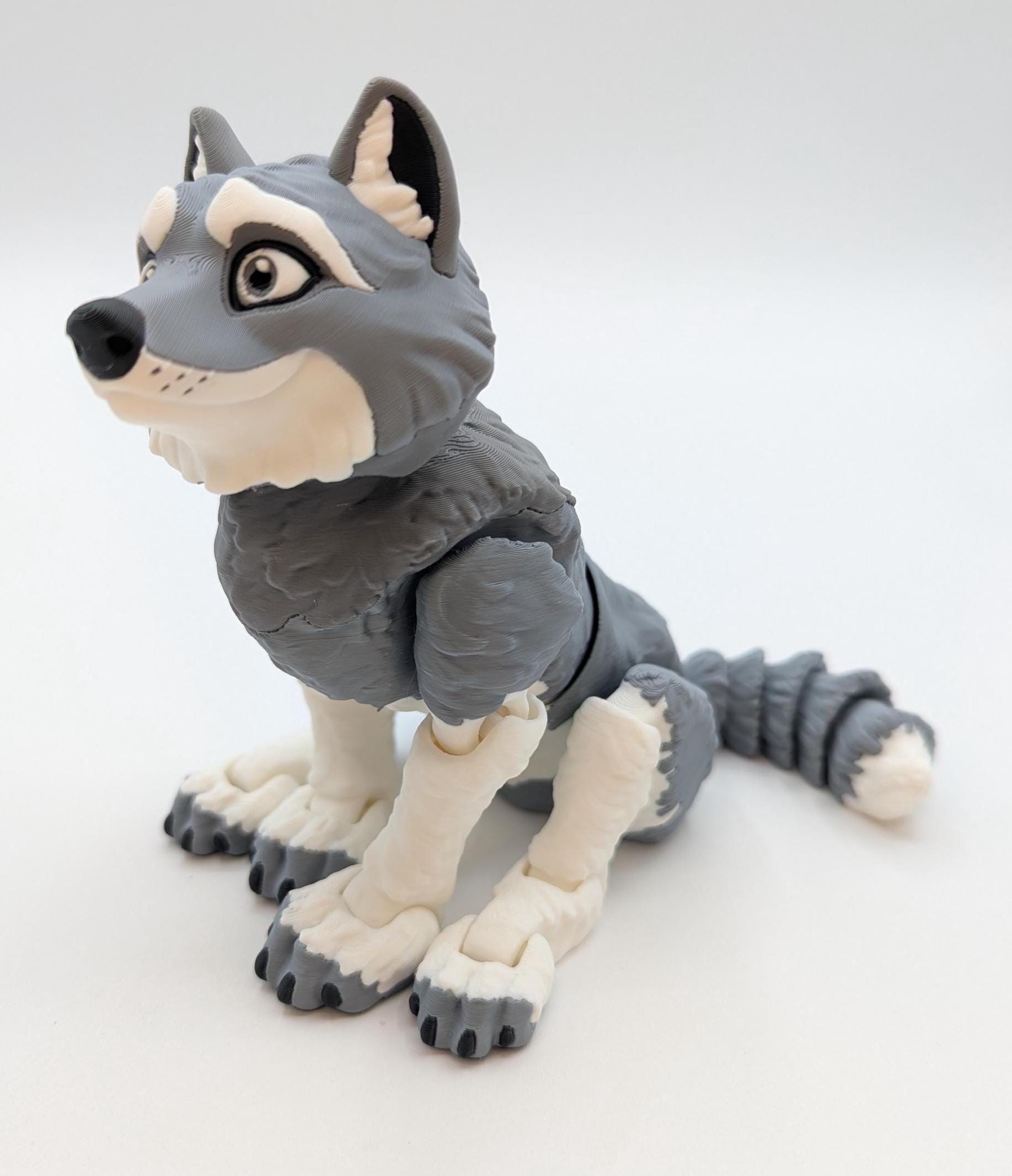 Wolves Figures Large Majestic Articulated Wolf Figurine Toy - Etsy