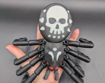 Scary Articulated Halloween Skull Tarantula
